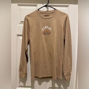 Dravus Somewhere Soon Sand Long Sleeve T-Shirt size small